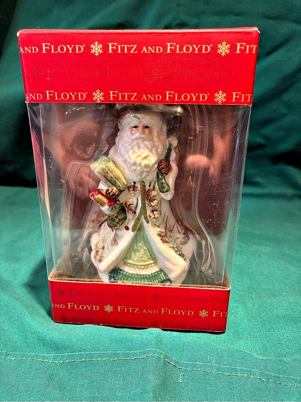 Vintage Fitz and Floyd Studio Collection 13-Inch Gregorian Santa Figurine 13in
